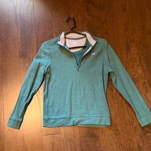 Vineyard Vines Green Quarter-Zip Pullover